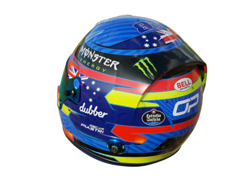 F1 Oscar Piastri Helmet 2024 3D Model
