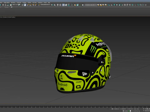 F1 Lando Norris Helmet 2024 3D Model