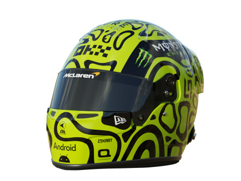 F1 Lando Norris Helmet 2024 Model 3D