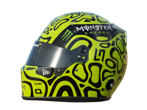 F1 Lando Norris Helmet 2024 Model 3D