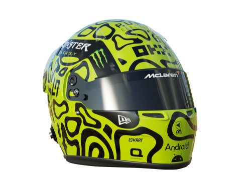 F1 Lando Norris Helmet 2024 Model 3D