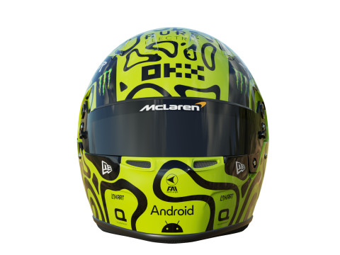 F1 Lando Norris Helmet 2024 Model 3D