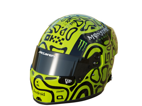 F1 Lando Norris Helmet 2024 Model 3D