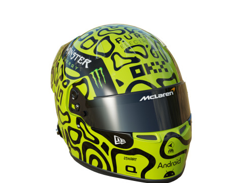 F1 Lando Norris Helmet 2024 Model 3D