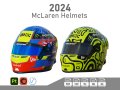 F1 McLaren Helmets 2024 3D मॉडल