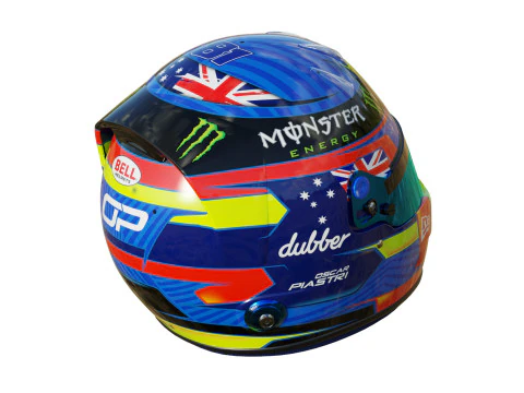 F1 McLaren Helmets 2024 3D Model