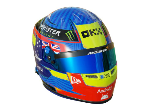 F1 McLaren Helmets 2024 3D Model