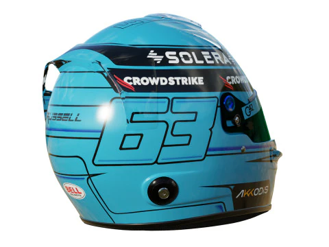 F1 George Russel Helmet 2024 3D Model