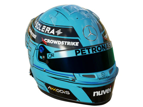 F1 George Russel Helmet 2024 3D Model