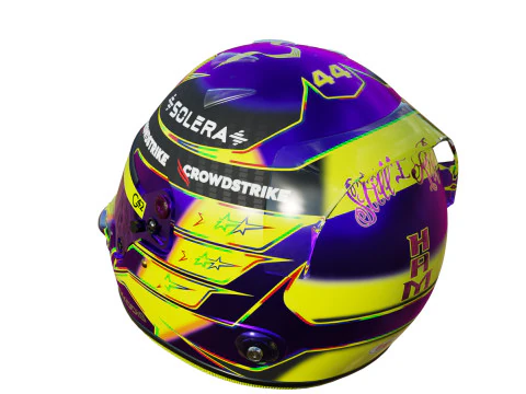F1 Lewis Hamilton Helmet 2024 3D Model