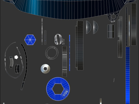 F1 Mercedes Helmets 2024 3Dモデル
