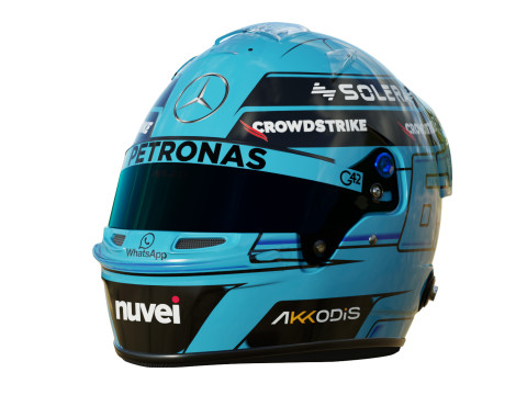 F1 Mercedes Helmets 2024 3Dモデル