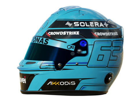F1 Mercedes Helmets 2024 3Dモデル