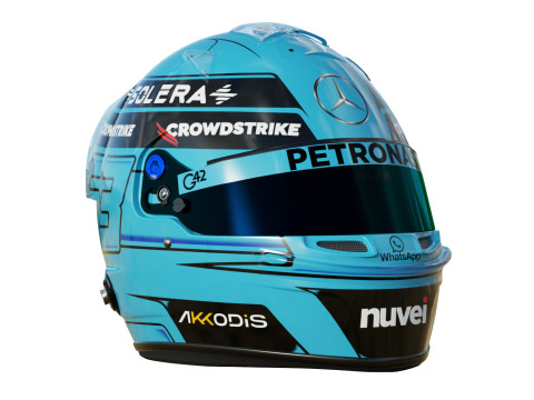 F1 Mercedes Helmets 2024 3Dモデル