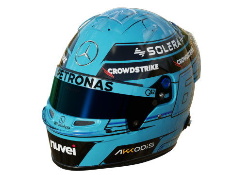 F1 Mercedes Helmets 2024 3Dモデル