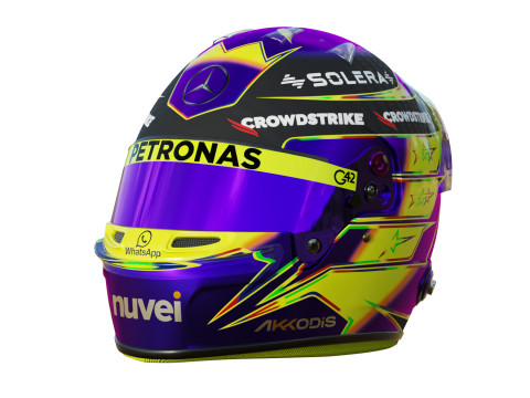 F1 Mercedes Helmets 2024 3Dモデル