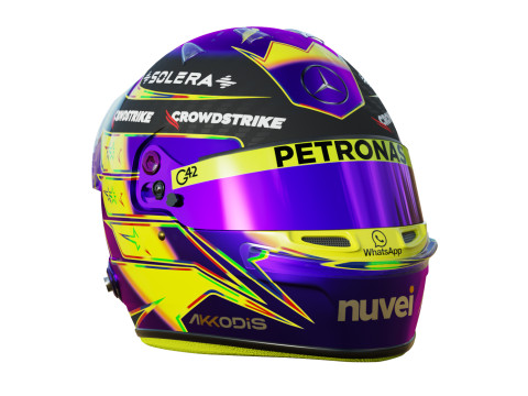 F1 Mercedes Helmets 2024 3Dモデル