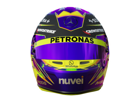 F1 Mercedes Helmets 2024 3Dモデル