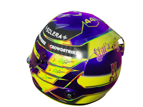 F1 Mercedes Helmets 2024 3Dモデル