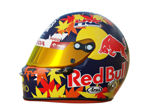 F1 Yuki Tsunoda Helmet 2024 3D मॉडल