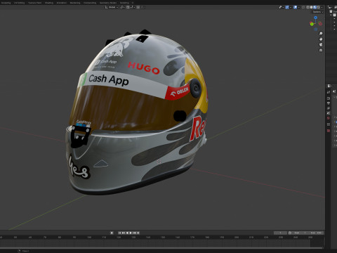 F1 Racing Bulls Helmets 2024 Modèle 3D