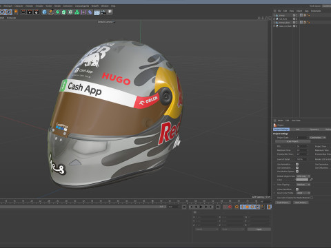 F1 Racing Bulls Helmets 2024 Modèle 3D