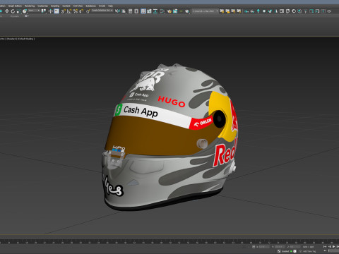 F1 Racing Bulls Helmets 2024 Modèle 3D