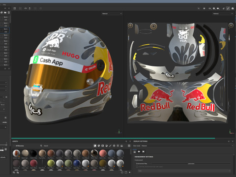 F1 Racing Bulls Helmets 2024 Modèle 3D
