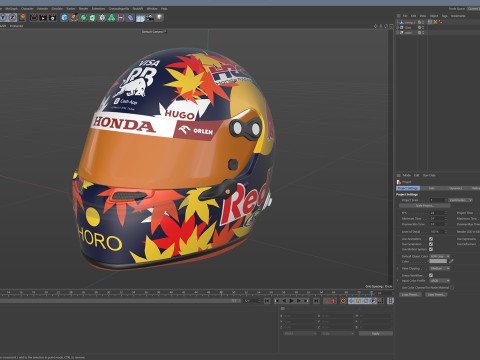 F1 Racing Bulls Helmets 2024 Modèle 3D
