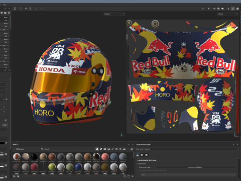 F1 Racing Bulls Helmets 2024 Modèle 3D