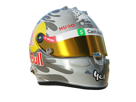 F1 Racing Bulls Helmets 2024 Modèle 3D