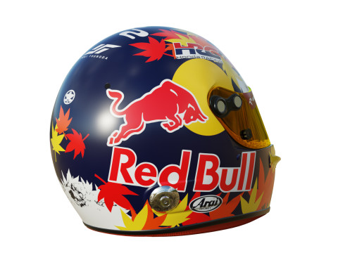 F1 Racing Bulls Helmets 2024 Modèle 3D