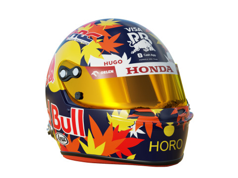 F1 Racing Bulls Helmets 2024 Modèle 3D