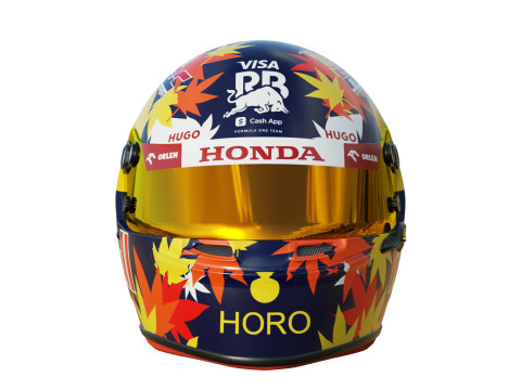 F1 Racing Bulls Helmets 2024 Modèle 3D