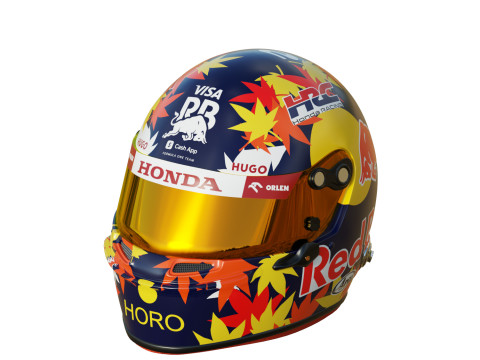 F1 Racing Bulls Helmets 2024 Modèle 3D