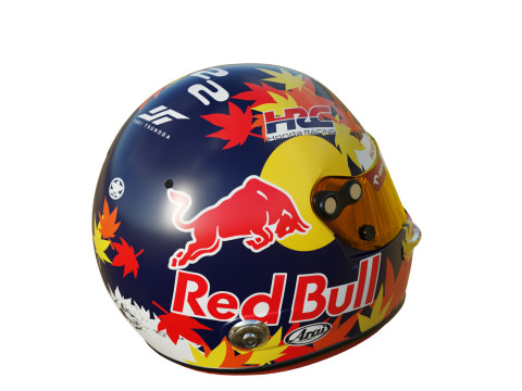 F1 Racing Bulls Helmets 2024 Modèle 3D