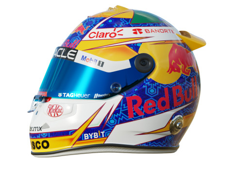 F1 Checo Peres Helmet 2024 3Dモデル