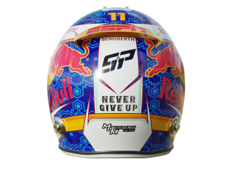 F1 Checo Peres Helmet 2024 3Dモデル