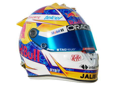 F1 Checo Peres Helmet 2024 3Dモデル
