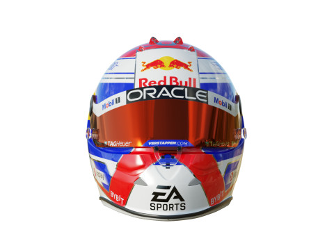F1 Verstappen Helmet 2024 3D 模型