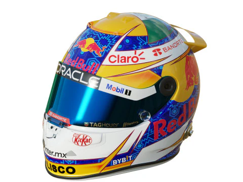 F1 Red-Bull Helmets 2024 3D Model