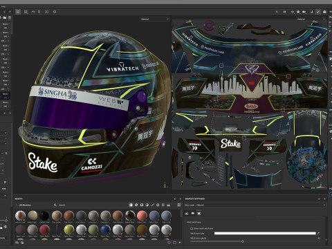 F1 Guanyu Zhou Helmet 2024 Modelo 3D