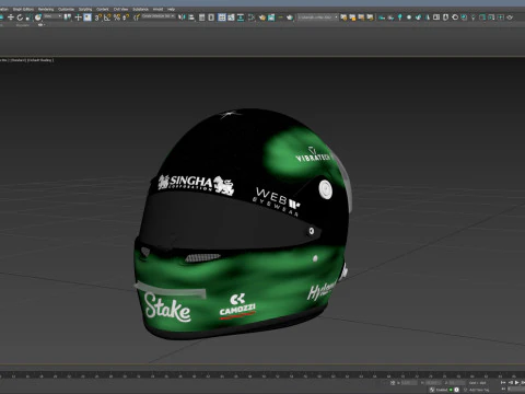 F1 Valtteri Bottas Helmet 2024 3D Model