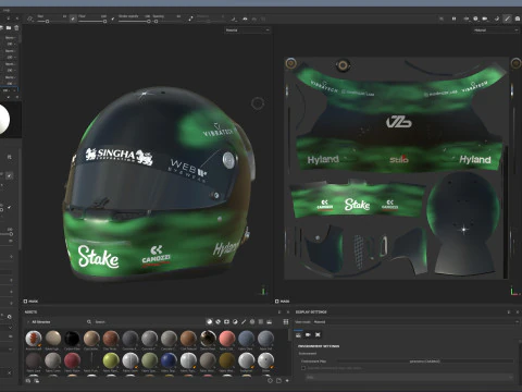 F1 Valtteri Bottas Helmet 2024 3D Model
