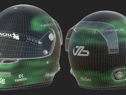 F1 Valtteri Bottas Helmet 2024 3D Model