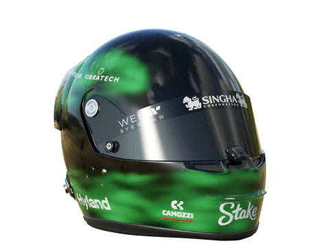 F1 Valtteri Bottas Helmet 2024 3D Model