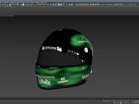 F1 Stake Sauber Helmets 2024 3D Model