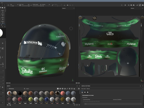 F1 Stake Sauber Helmets 2024 3D Model