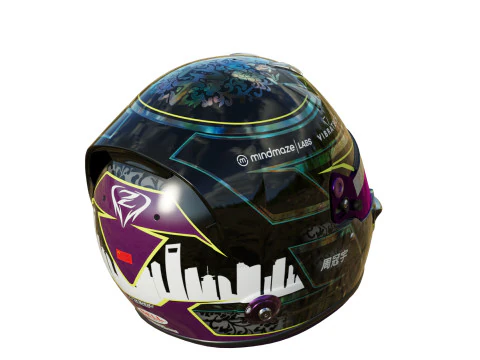 F1 Stake Sauber Helmets 2024 3D Model