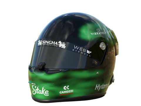 F1 Stake Sauber Helmets 2024 3D Model